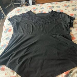 Black Lace Women's Top